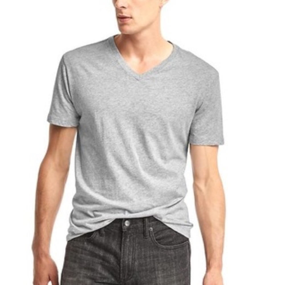 GAP Gray Relaxed Short Sleeve Tee